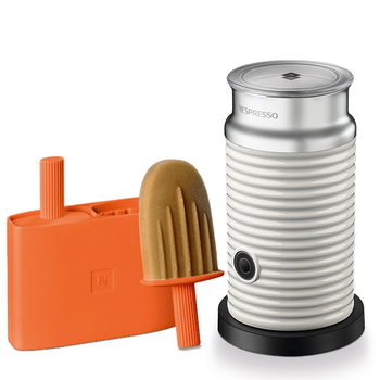 Капучинатор Nespresso Aeroccino 3 Cream бежевый (кремовый) и форма для мороженого