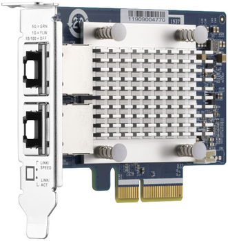 Мережевий адаптер QNAP LAN Card 2x 5GbE RJ45 PCIe (QXG-5G2T-111C)