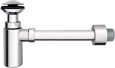 Сифон для раковины DEVIT DEV001726 колбовый 1 1/4" x 32 мм с донным клапаном Click-clack