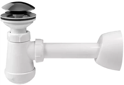Сифон для раковины DEVIT DEV002786 колбовый 1 1/4" x 32 мм с донным клапаном Click-clack
