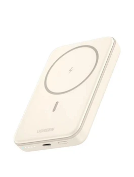 Магнитный Magsafe Павербанк Ugreen PB561 10000 mAh 20 Вт с беспроводной магнитной зарядкой для iPhone 15/15 Pro/15 Pro Max, iPhone 14/13/12 Series Бежевый