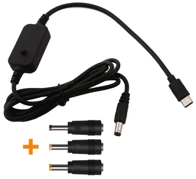 Кабель-адаптер Type-C PD на DC (5.5×2.1) тригер з регулюванням напруги 5V 9V 12V 15V 20V для роутера та іншої техніки