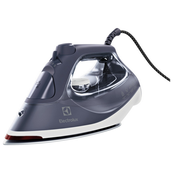 Праска Electrolux, 2400Вт, 330мл, паровий удар 160гр, керам. підошва, сіро-білий