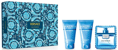 Zestaw męski Versace Woda toaletowa 50 ml + Żel pod prysznic 50 ml + Balsam po goleniu 50 ml (8011003889174)