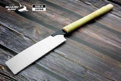 Пила ручна японська для дерева Takagi Shark Saw Kataba M 15 TPI ротангова ручка 265 мм (105372)
