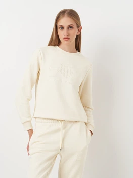Свитшот женский GANT Reg Tonal Shield C-Neck Sweat 4200663-116 S Белый (7325707172793)