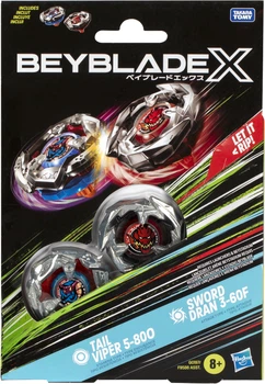 Набір іграшковий Hasbro Beyblade Х з двох дзиґ (G0197)