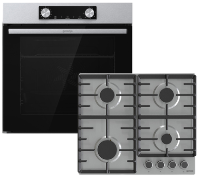 Духовой шкаф электрический Gorenje BO6737E02XK + Варочная поверхность газовая Gorenje G642ABX (комплект)