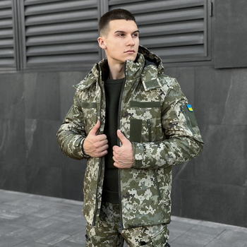 Чоловіча зимова куртка Pobedov Winter Jacket Motive + Подарунок шеврон розмір L