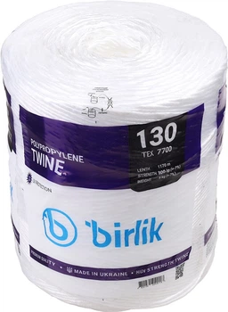 Шпагат полипропиленовый витой Birlik 7700 текс. 9 кг Белый (AVT187360)