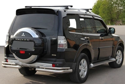 Задняя дуга AK003 Двойная (нерж. сталь) для Mitsubishi Pajero Wagon IV 2006-2021 гг
