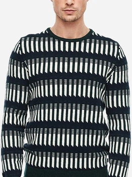 Джемпер мужской S.Oliver 183299 XL Черный в полоску (2200004857640)