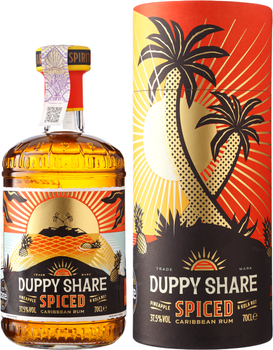 Ром Duppy Share Spiced 0.7 л 37.5% в тубусі (5060397380401)
