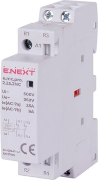 Контактор модульный E.Next e.mc.pro.2.25.2NC, 2р, 25А, 2NC, 230В p005225
