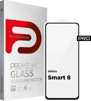 Защитное стекло ArmorStandart Pro для Infinix Smart 8 Black