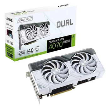 Відеокарта GF RTX 4070 Super 12GB GDDR6X Dual White Asus