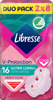 Гігієнічні прокладки Ultra Long з крильцями, удлинені, 16 шт. - Libresse Ultra Thin Super Soft 16шт (791470-24639)