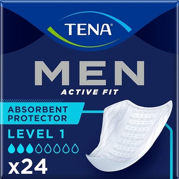 Урологічні прокладки для чоловіків, 24 шт. - Tena Men Active Fit Level 1 24шт (1210898-134707)