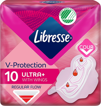 Гігієнічні прокладки з крильцями, 10шт - Libresse Ultra Thin Normal Soft 10шт (794259-28100)