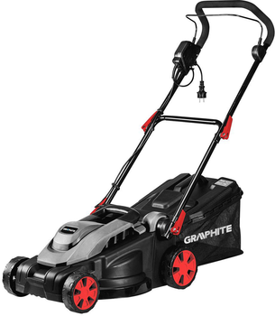 Газонокосилка электрическая Graphite 1500 Вт 36 см 35 л 20-50 мм 10.1 кг 59G474 (5902062082947)