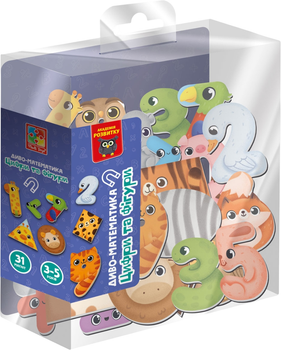 Игра развивающая Vladi Toys магнитная Чудо-математика Цифры и фигуры (VT5411-19)