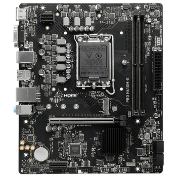 Материнская плата MSI PRO H610M-E s1700 H610 2xDDR5 M.2 HDMI DSub mATX