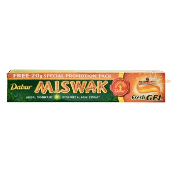 Зубна паста Свіжий гель Мисвак Дабур трав'яна DABUR MISWAK, 60 г