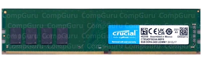 Оперативная память для ПК Crucial DDR4 8GB 2400MHz UDIMM (CT8G4DFS824A.M8FR)