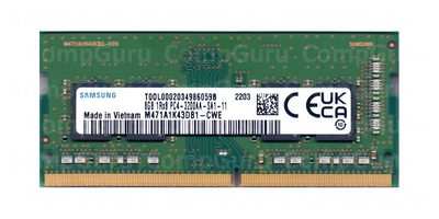 Оперативная память для ноутбука Samsung DDR4 8GB 3200MHz SO-DIMM 1Rx8 PC4-3200AA (M471A1K43DB1-CWE)