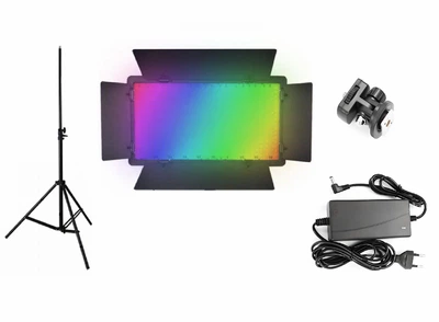Видеосвет LED U600 rgb + адаптер питания от сети + штатив 2.1 м