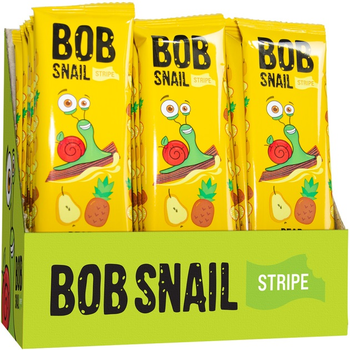 Упаковка цукерок Bob Snail натуральних Груша-Ананас 14 г х 30 шт. (4820206080912)