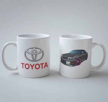 Подарочная чашка с принтом Тойота (Toyota) Марк 2 330 мл.