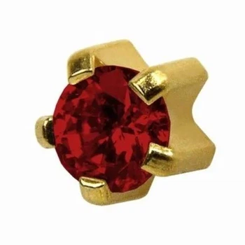 Стерильные серьги-иглы Studex для прокола ушей пистолетом M-101 Garnet 2 мм (пара)