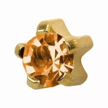 Стерильные серьги-иглы Studex для прокола ушей пистолетом M-111 Topaz 2 мм (пара)