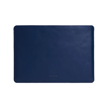 Кожаный чехол для ноутбука INCARNE Gamma Plus для MacBook Pro 13" 2016-2025, классическая кожа, Синий