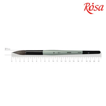 Кисточка для рисования Rosa Енот круглый OASIS 188, № 12 (4823098516842)