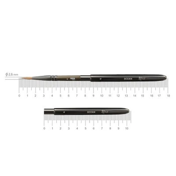 Кисточка для рисования Rosa Соболь круглый, TRAVEL BRUSH, OCEAN 168, № 4 (4823098516798)