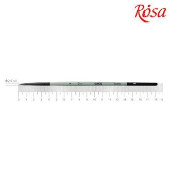Кисточка для рисования Rosa Енот круглый OASIS 188, № 1 (4823098517016)