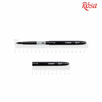 Кисточка для рисования Rosa Синтетика круглая, TRAVEL BRUSH, STREAM 158, № 4 (4823098530077)
