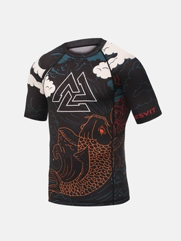 Рашгард Koi Rashguard Short Sleeve Blue Orange Red S (501424-957-S)