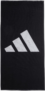 Ręcznik Adidas 70 x 140 cm Czarno-biały (4067887832359)