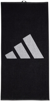 Рушник Adidas 50 x 100 см Чорно-білий (4067887832328)