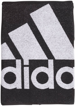 Рушник Adidas 70 x 140 см Чорно-білий (4059807344974)