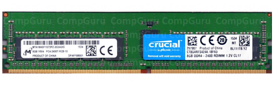 Серверна оперативна пам'ять Crucial DDR4 8GB 2400MHz RDIMM PC4-2400T (CT8G4RFS424A.18FA3)