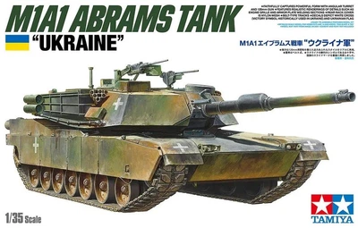 Збірна модель 1/35 танк "Абрамс" Україна M1A1 Abrams Tank "Ukraine" Tamiya 25216