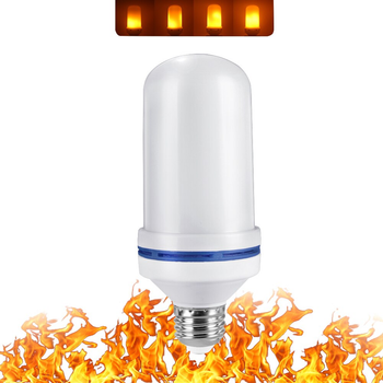 Лампа светодиодная E27 3W RGB 85-265V пламя-эфект гравитации "LEMANSO" LM3103