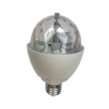 Лампа светодиодная "СУПЕР ДИСКО" E27 RGB 3W 230V "LEMANSO" ( гарантия 1год ) LM3027