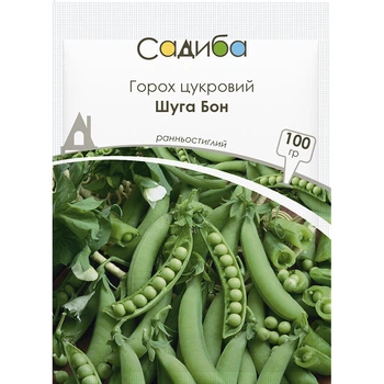 Насіння Гороху Satimex цукровий Шуга Бон, 100 г, СЦ Традиція