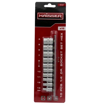 Набор шестигранных головок Haisser 70187 117786 10 предметов 4870617