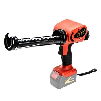 Пистолет для герметика аккумуляторный GTM GGC18/150 (1470 Н, 3-10 мм/с, 310 мл, GTM 18V, без аккумуляторов и зарядного устройства)